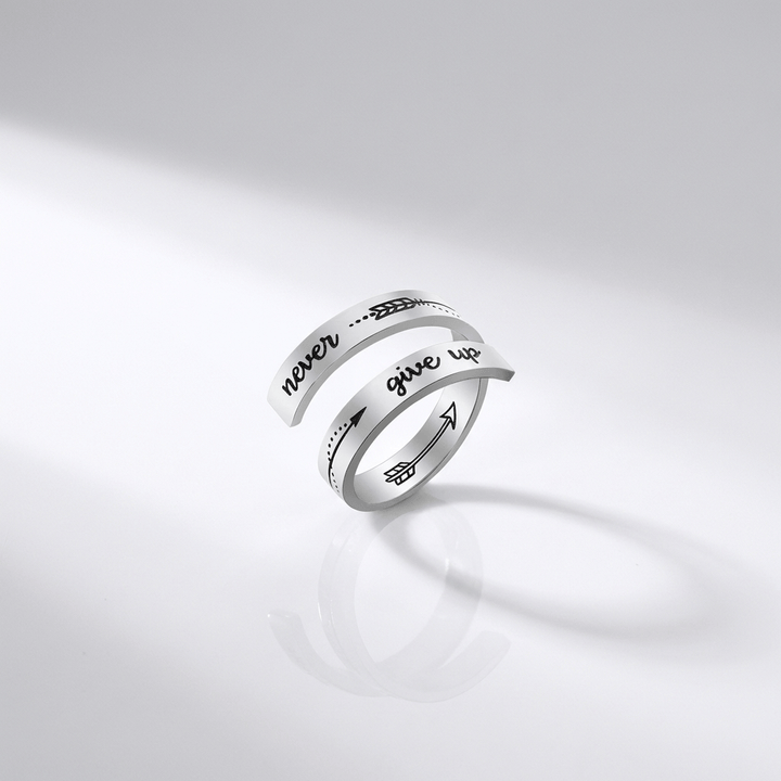 NEVER GIVE UP RING