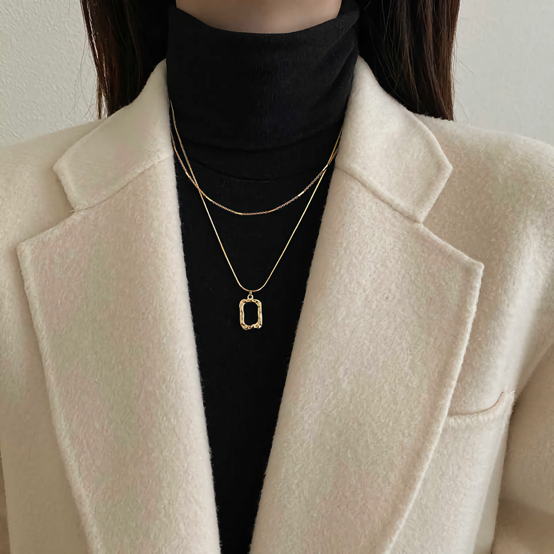 Abigail Delicate Layered Pendant Necklace