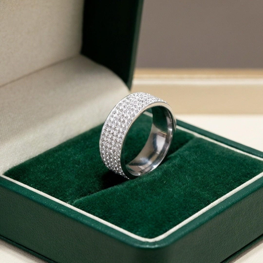 Pavé Ring with Crystals