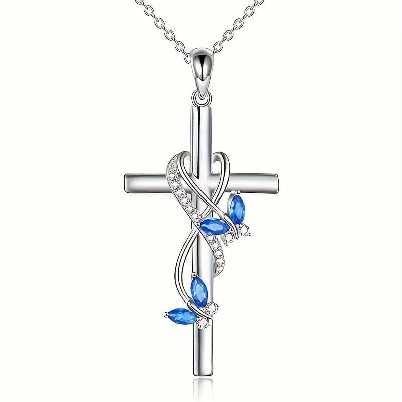 BUTTERFLY CROSS ELEGANT NECKLACE