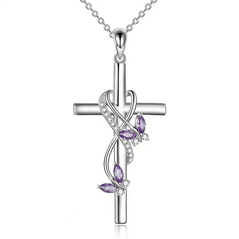 BUTTERFLY CROSS ELEGANT NECKLACE