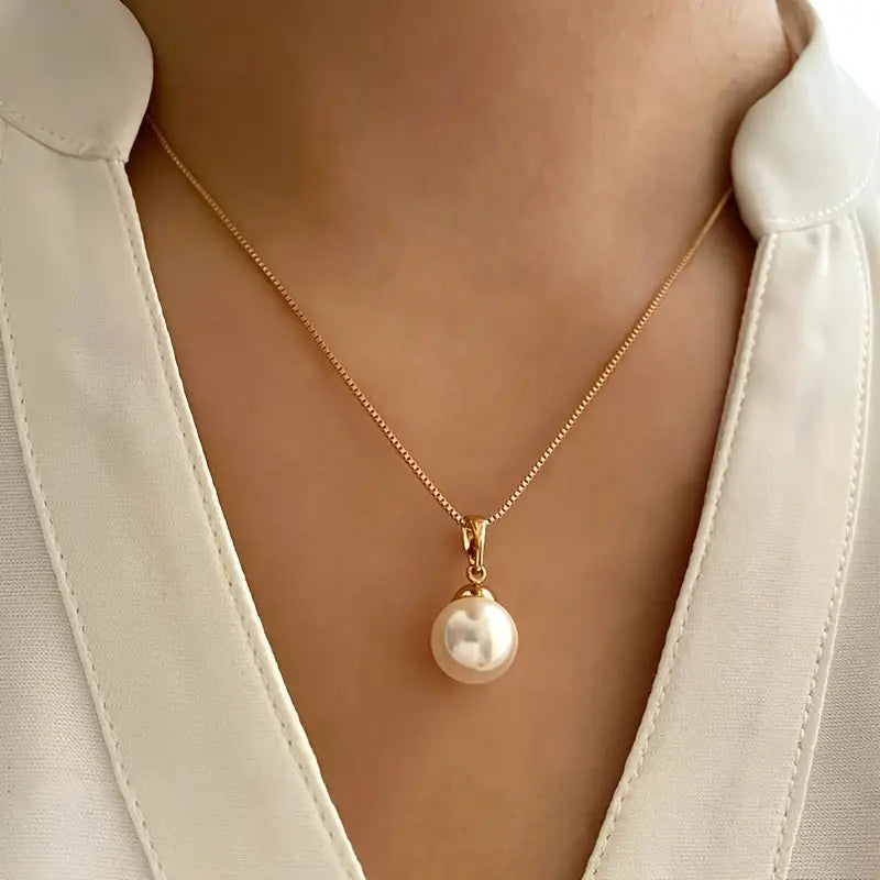 Komplet nakita Golden Grace s biserima | Zlatni