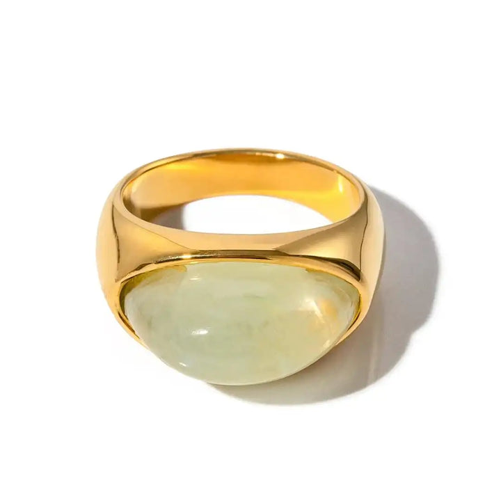 Unique ring with a natural stone