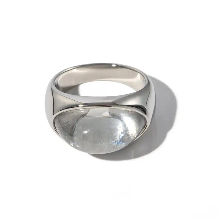 Unique ring with a natural stone