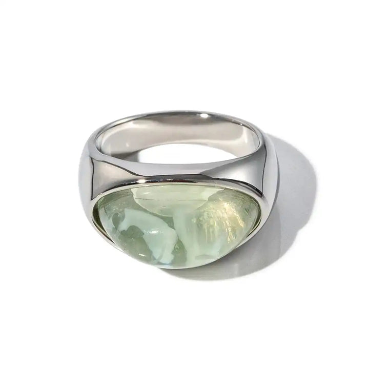 Unique ring with a natural stone