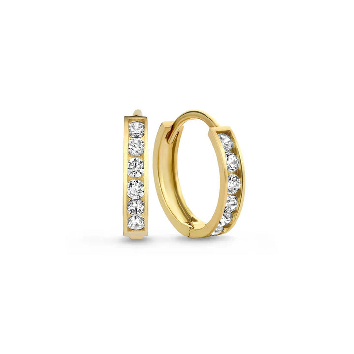 Dara Brillane Earring Set with Stones | Gold