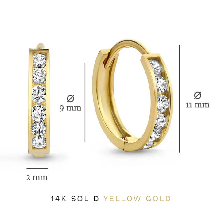 Dara Brillane Earring Set with Stones | Gold