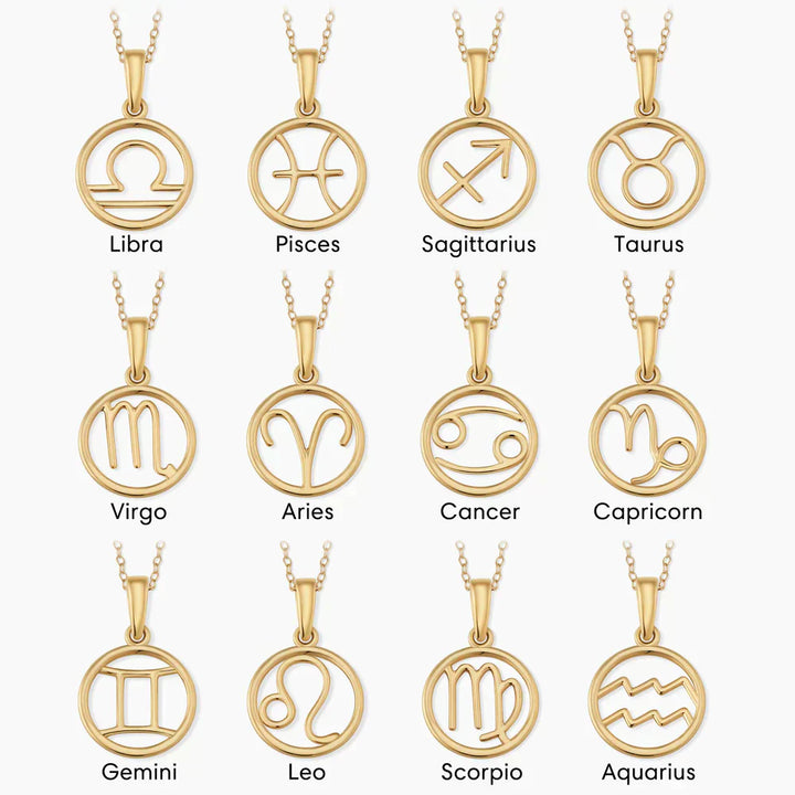 Naszyjnik ze znakiem zodiaku