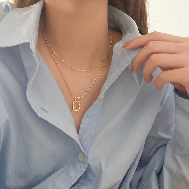 Abigail Delicate Layered Pendant Necklace
