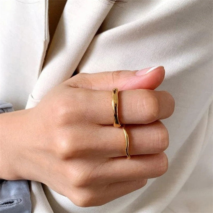 Clarisse Formless Ring — Teardrop, minimalist accent