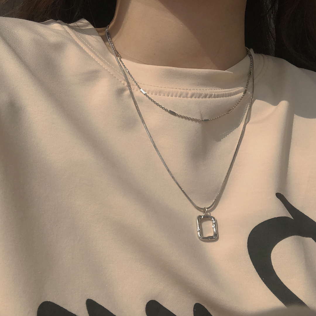 Abigail Delicate Layered Pendant Necklace