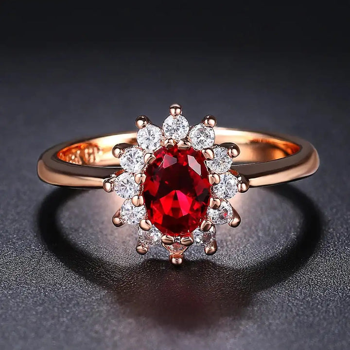 Wyrazisty pierścionek halo Heirloom