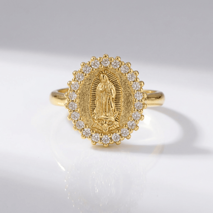 SILVER FAITH TRINITY RING - (ADJUSTABLE)