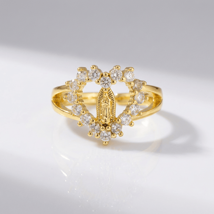 SILVER FAITH TRINITY RING - (ADJUSTABLE)