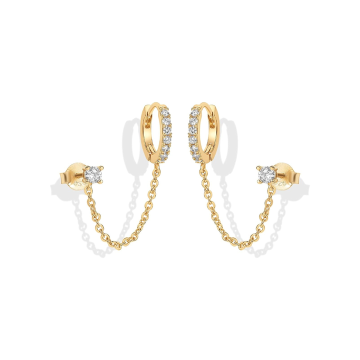 Adella stud earrings | Gold