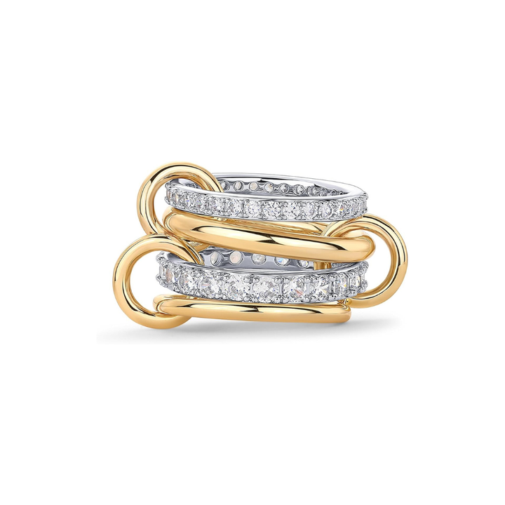 Interlock Stack set prstenja | Zlato