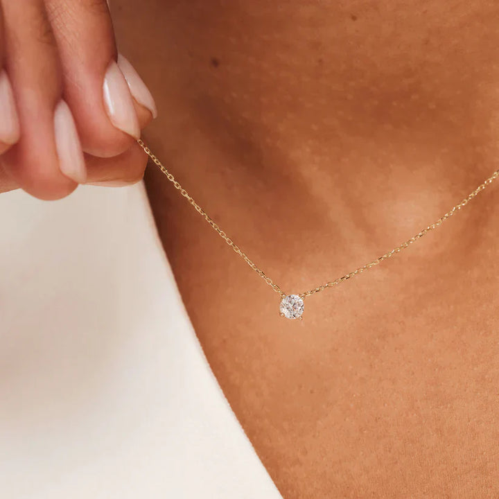 Cléa Moissanite ogrlica | Zlato