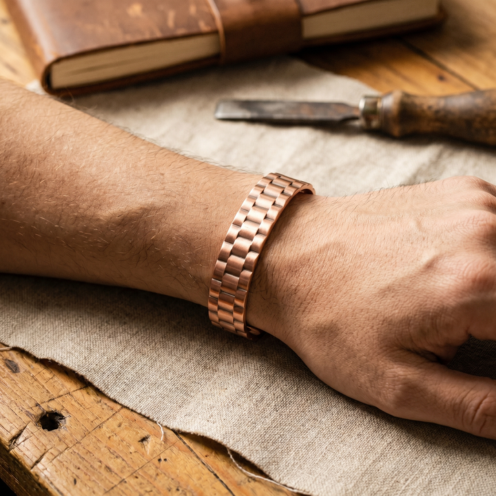 Patricia's Ore Copper Men's Bracelet – Bold Copper Jewelry for Everyday Wear