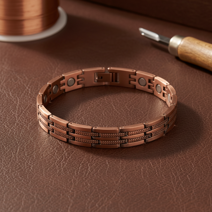 Muška bakrena narukvica Patricia's Pike - Odvažan bakreni nakit