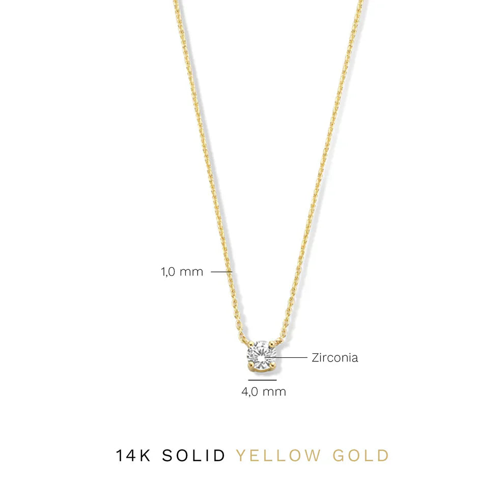 Cléa Moissanite ogrlica | Zlato