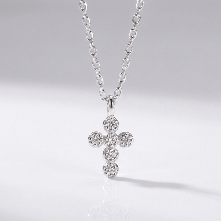 MINI DIAMONDS CROSS NECKLACE