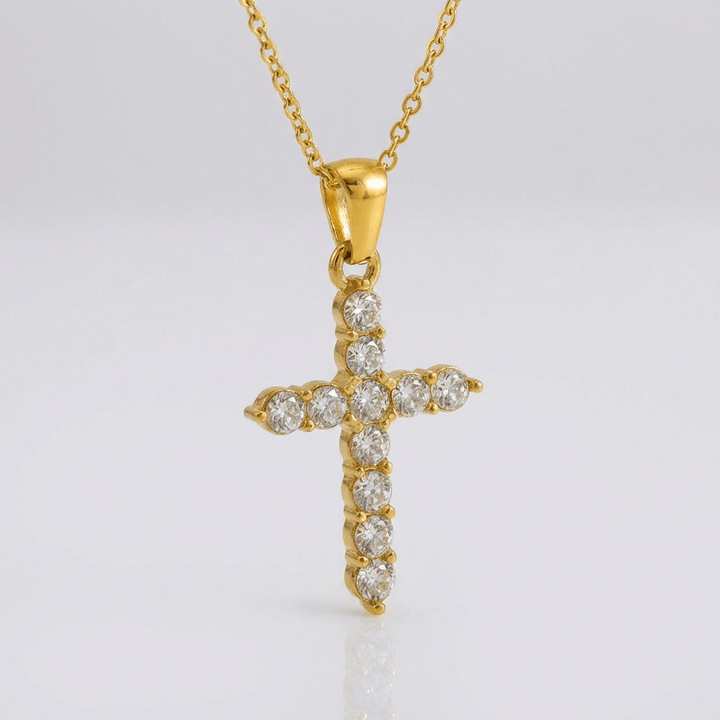 SPARKLE CROSS NECKLACE
