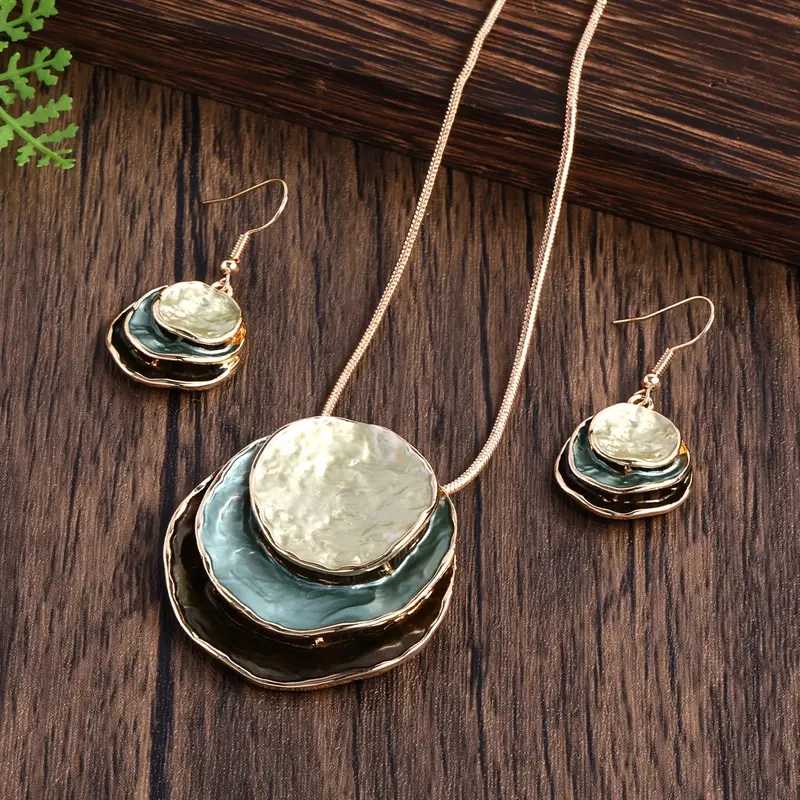Slojni vintage set s plavim kamenjem