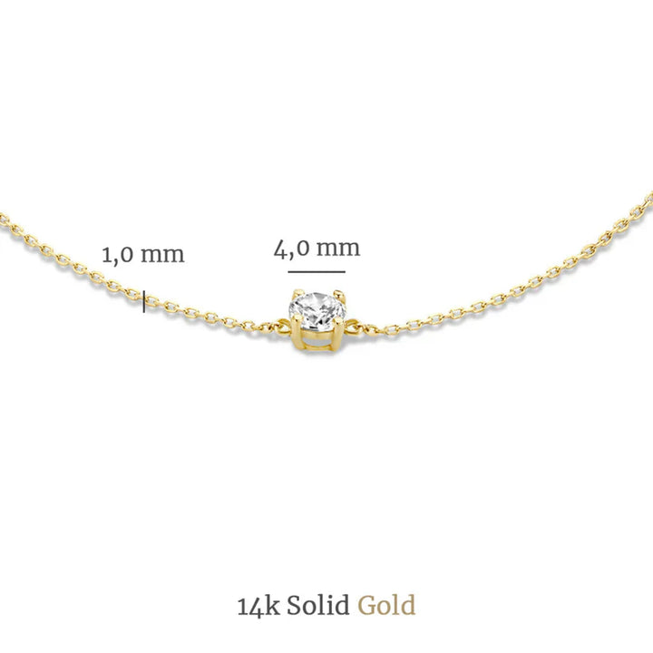 Cléa set s moissanite kamenom | Zlato